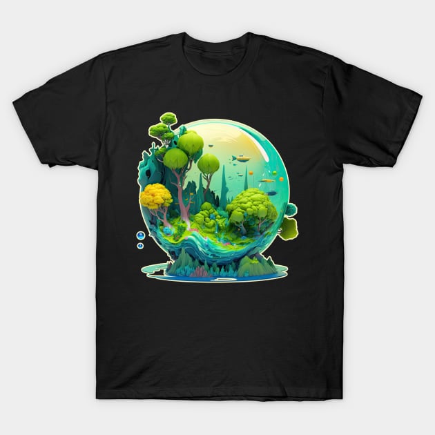 Biosphere Odyssey T-Shirt by DanielLiamGill